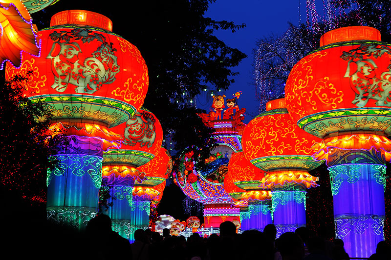 彩灯艺术，彩灯