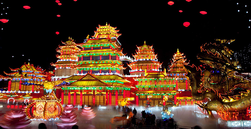 彩灯灯会，花灯，自贡灯会，